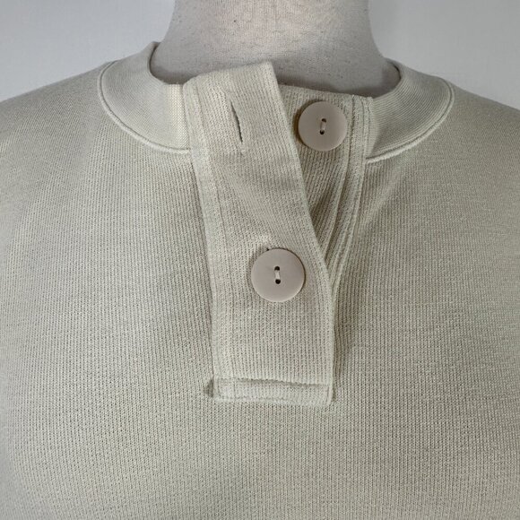 Rails Erin Henley Lightweight Sweatshirt In Putty Ecru Size S - Picture 5 of 12